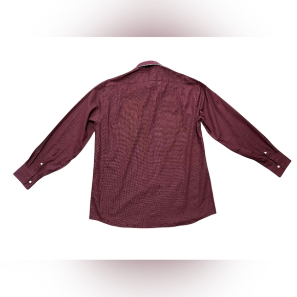 Tommy Hilfiger NWT Button Down Burgundy Longsleeve Regular Fit Size Large - Picture 5 of 10